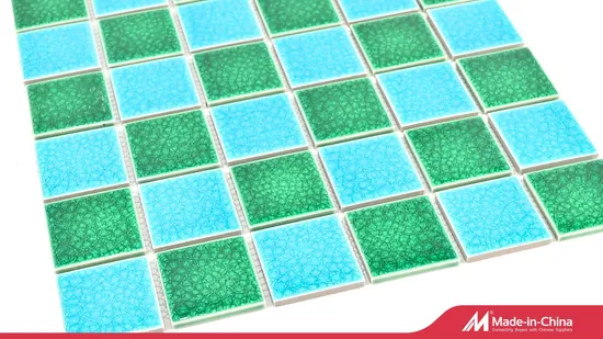 Hochwertige, im Großhandel beliebte Backsplash-Grau-glänzende Porzellan-Keramik-Mosaikfliesen